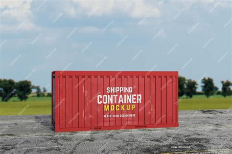 Premium PSD | Shipping Container Mockup
