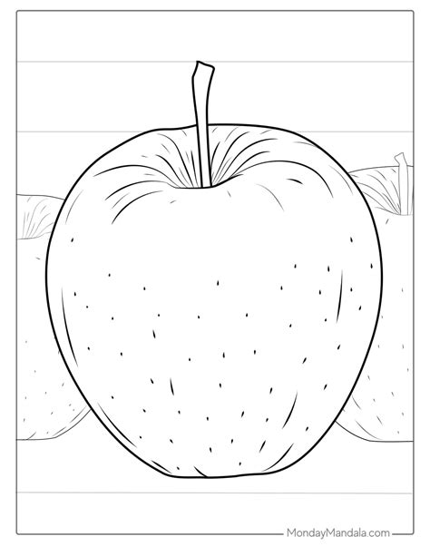 Apple Coloring Sheet