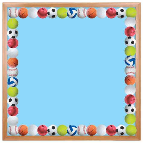 Hygloss Products Sports Balls Bulletin Board (33616) : Amazon.in ...