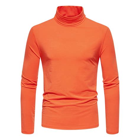 ZVNAΖH Mens Mock Turtlenecks Long Sleeve Tee Shirts Basic Pullover T ...