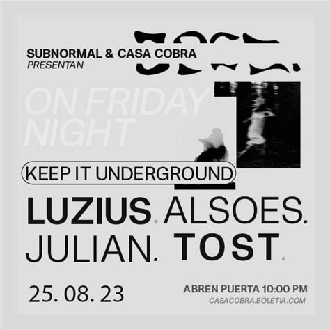 Luzius, Julian, Alsoes & Tots en Casa cobra, Casa Cobra, Guadalajara ...