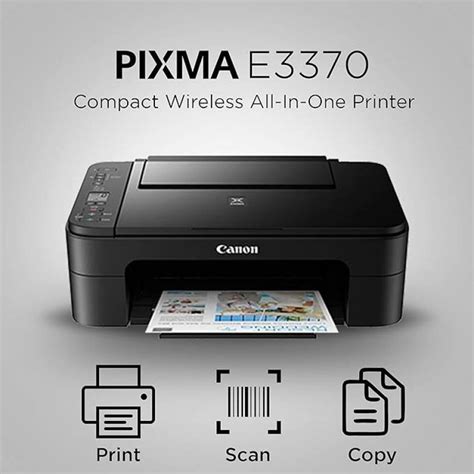 Canon Pixma E3370 Multi-function Color Inkjet Printer - Canon ...