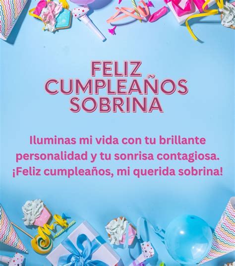 Feliz Cumpleanos Sobrina Tarjetas y Frases