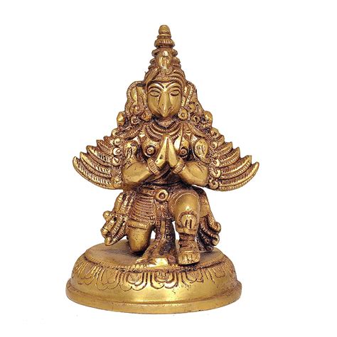 AONA Garuda Idol Statue Lord Vishnu's Vehicle Vishnu's vahana Golden in ...