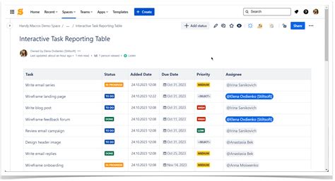 Confluence Task List 的图像结果