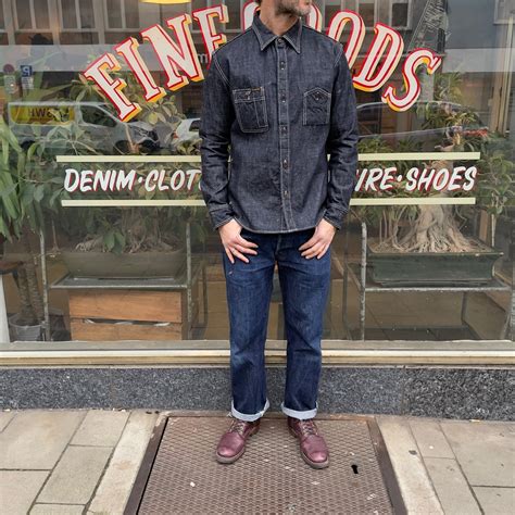 the strike gold | sgs001 10oz slub selvedge denim work shirt – stuf|f ...