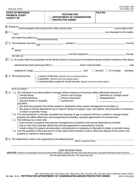 Pc 639 Form ≡ Fill Out Printable PDF Forms Online