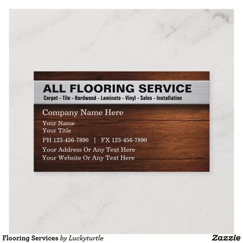 Flooring Services Business Cards | Zazzle | Business cards, Cards ...