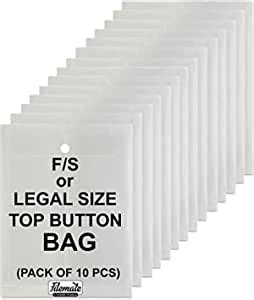 Filemate My Clear Bag/Button Bag (Pack of 10 Pcs) (F/S or Legal Size ...