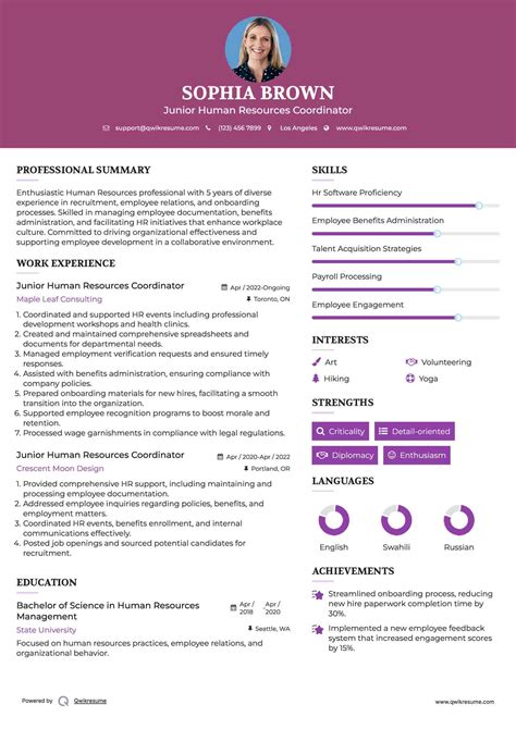 10+ Human Resources Coordinator Resume Samples & Templates for 2025