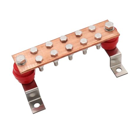 SCXCLY Wall Mounted Copper Ground Bar Kit, with 10 Terminal India | Ubuy