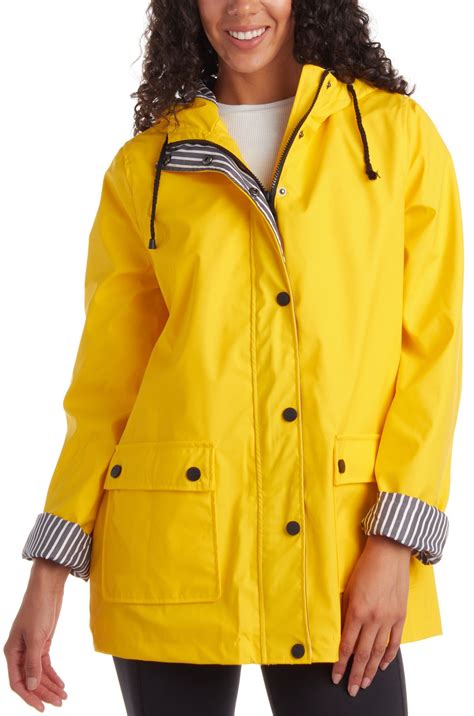 URBAN REPUBLIC Womens Rain Jacket - Lightweight Waterproof Windbreaker ...