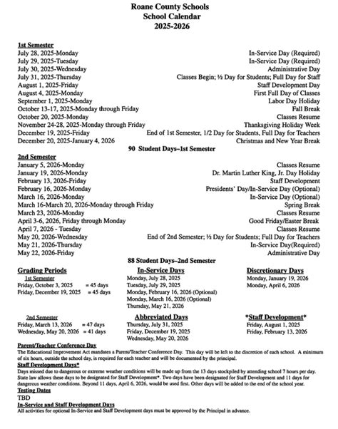 Rowan County School District Calendar 2025-2026 - My School District ...