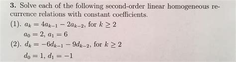 Second Order Linear Homogeneous Recurrence Relations 的图像结果