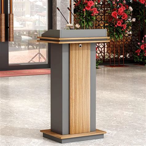 WABVAB Tall Solid Wood Podium 44 - Premium Lectern Stand, India | Ubuy