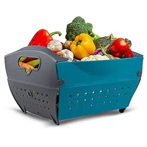 Home Puff Collapsible Fruits & Vegetable Basket, Storage Box for Fridge ...