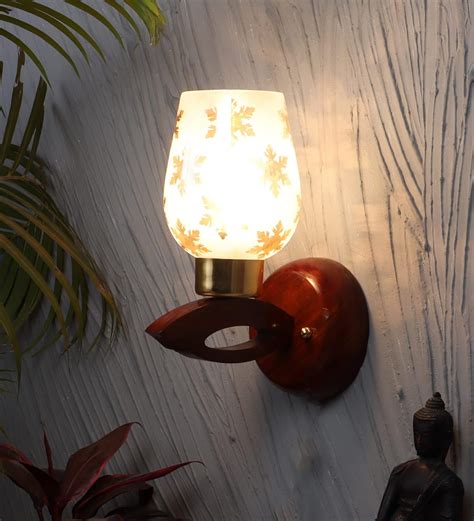 Green House Handmade Sheesham Wood Wall Light, Antique yet Modern Wall ...