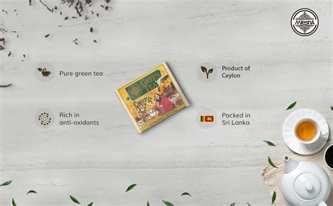 Mlesna Chinese Pure Green Tea Bag | Natural Flavour Extract | Prepared ...