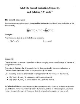 Image result for Calculus Second Derivative