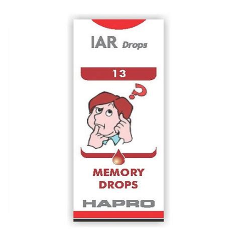 Hapro IAR (Insta Action Range Drops) Drop No – 13 Memory Drop (30ml ...