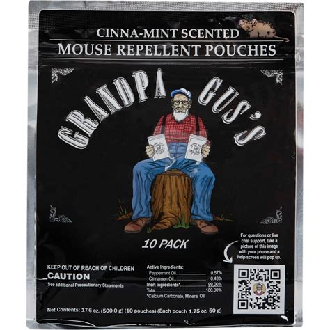 Grandpa Gus's Granular All Natural Mouse Repellent Pouch (12-Pack ...