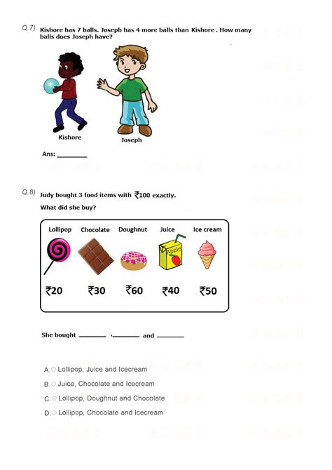 Class 1 Maths HOT questions - Odd one out #01 – Olympiad tester