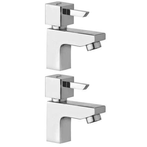 Mysis Livon Brass Pillar Cock Chrome Finishing (Disc Fitting | Quarter ...