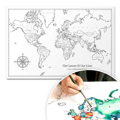 Color Your Own World Map 的图像结果