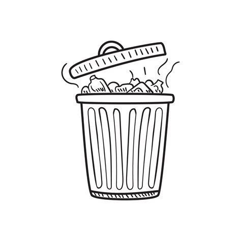 Trash Can Doodle Drawing