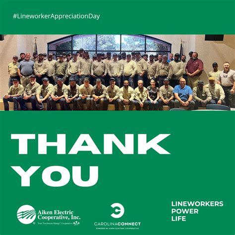 Aiken Electric Cooperative, Inc. on LinkedIn: Today is Lineworker ...