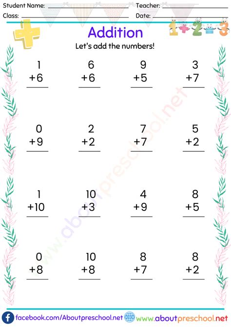 Grade 1 Math Worksheets - Jenny Printable