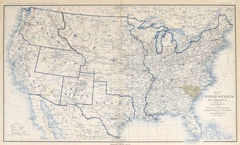 The American Civil War Map Of United States Discover The Detailed Map