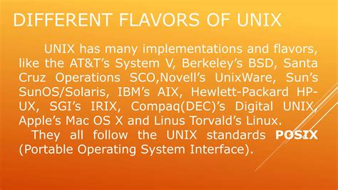Features of Unix Operating System 的图像结果