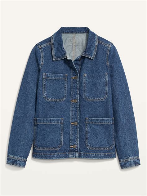 Womens Denim Chore Jacket at Mae Burley blog