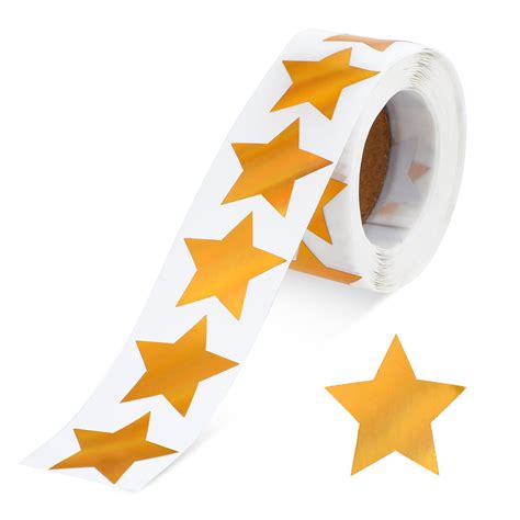 Amazon.com : Gold Star Stickers 1 Inch Metallic Gold Star Stickers ...
