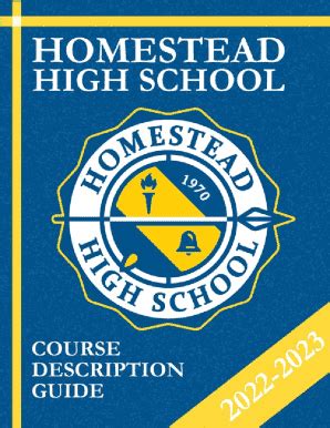 Fillable Online Homestead High School Profile 2022-2023: Graduation ...
