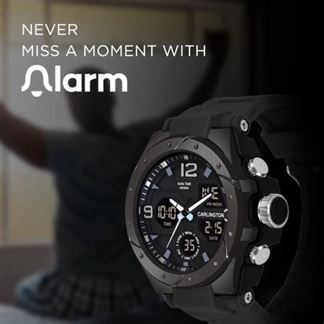 Carlington CT 9105 Black Endurance Series Analog-Digital Watch - For ...