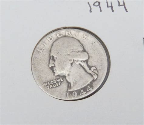 1944 90% Silver Washington Quarter Dollar Coin | Etsy