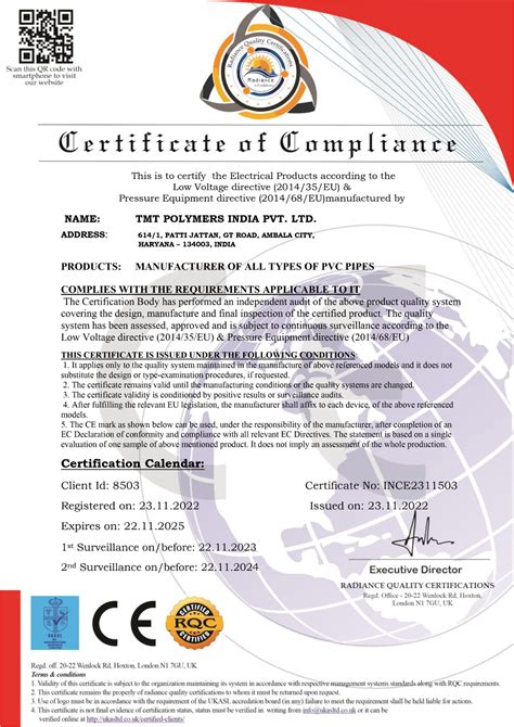 Certification - TMT Plus