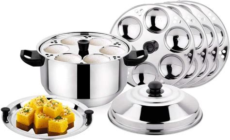 HORIZON Stainless Steel Idly Cooker Lid with Plates Idli MakerInduction ...