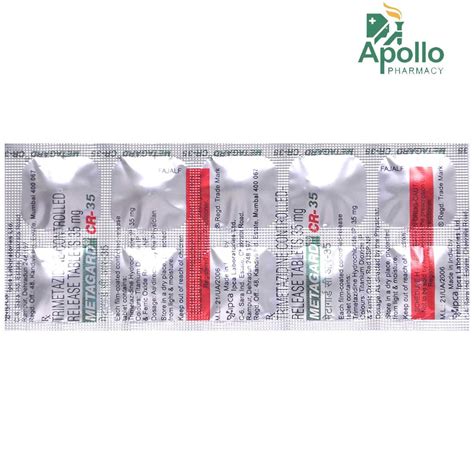 Metagard CR 35 Tablet 10's Price, Uses, Side Effects, Composition ...
