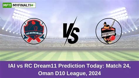 IAI vs RC Dream11 Prediction Today: Match 24 Pitch Report, and Key ...