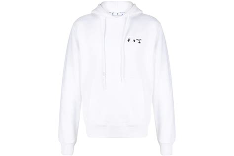 OFF-WHITE CARDS LOGO HOODIE 'WHITE