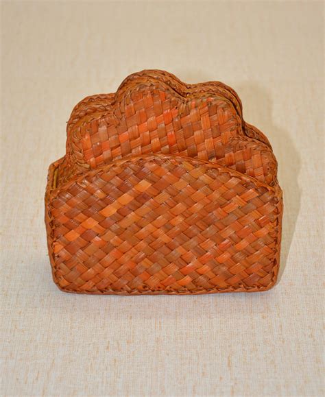 Screw Pine Designer Coasters Mustard (Set of 6) – Dharini