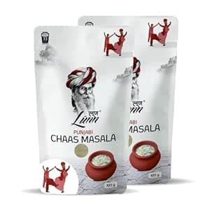 Lunn Punjabi Chaas Masala | 100g x 2 Pack | Authentic Buttermilk Spice ...