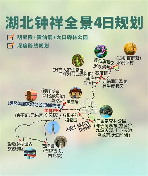 湖北钟祥全景4日旅游攻略路线图（原创）+明显陵+黄仙洞 - 知乎