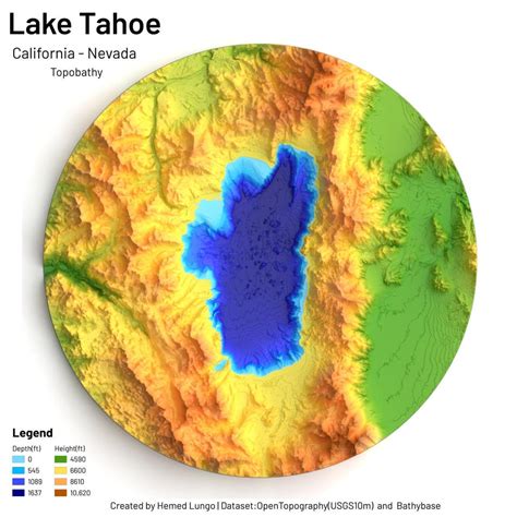 Mapa De Tahoe, California Die 10 Besten Lake Tahoe Rundreisen