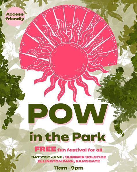 POW in the Park, Ellington Park, Ramsgate, 21 June 2025 | AllEvents