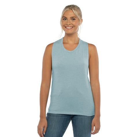 Stonewash Denim Women Festival Muscle Tank - 5013 | Next Level Apparel