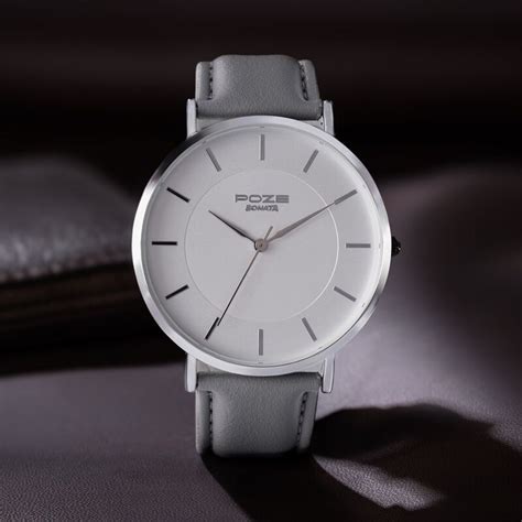 Buy Online Sonata Poze Quartz Analog White Dial Leather Strap Watch for ...